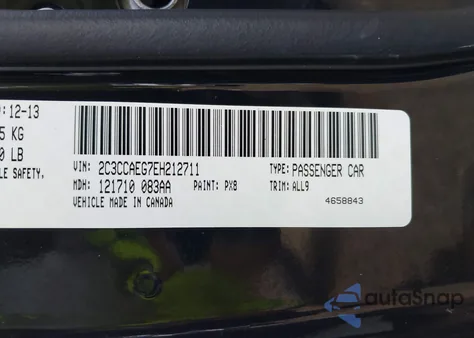 2014 Chrysler 300C from USA, damaged, VIN 2C3CCAEG7EH212711